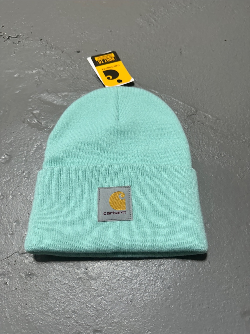 Carhartt Mint Green Cuffed Knit Beanie